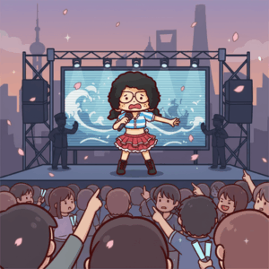 中国・上海でアニメ・ワンピースの歌を歌っていた歌手の大槻マキさんが途中で歌唱を中断させられる