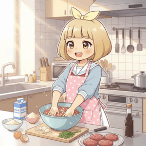 【味濃】ハンバーグ作るンゴ！