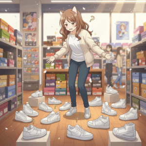 ワイ、「白スニーカー」の正解がわからない