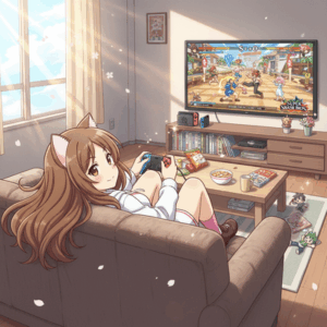 生活保護ワイ、朝からスマブラをしながらゴロゴロ