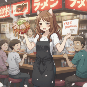 二郎系ラーメン屋、客に残されたから無料マシマシ辞めます！