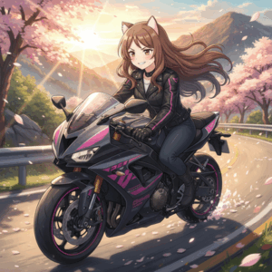 【漫画】「バイクが趣味の地味子の日常」おどおどしてる地味女子、バイクに乗ると性格が一変