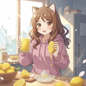 レモンジュース　果汁１００パーセントが飲みたい