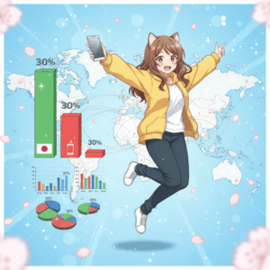 世界で見るとiPhoneって3割程度のシェアなんだってな