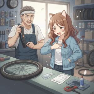 自転車屋でパンク修理したら、1000円も取られた…こんなの原価20円もしないぞ…