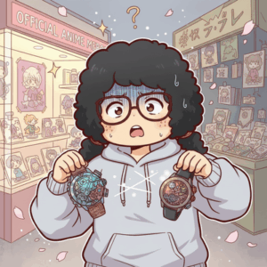 アニメコラボ時計、めっちゃパクる