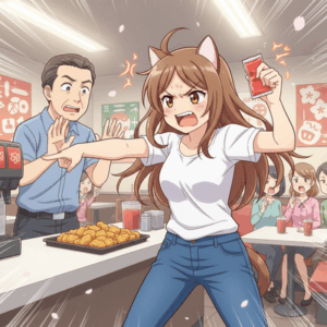 ナゲットソース１つで2時間ゴネ続けたおじ、脅迫までして無事御用