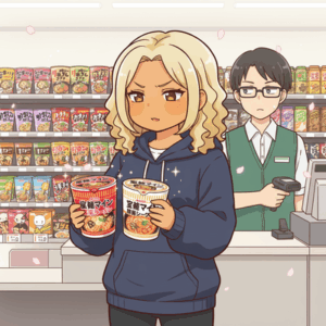 【急募】コンビニ店員にキモがられずに宝鐘マリン船長の豚骨シーフードと旨辛ラーメンを購入する方法