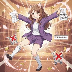 高市「2万配るのいや！消費税減税もいや！企業献金厳格化もいや！」駄々っ子モード突入