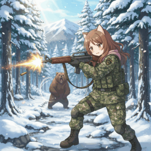 自衛隊がクマを狩るのにM14使えとな？7.62mmで銃口が踊る小銃弾当たるのかよ？