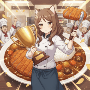 カレーのトッピングのチャンプはトンカツとして