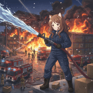 アマゾン倉庫の火事　出火から24時間経過も未だ鎮火せず消火活動続く　大阪・茨木市