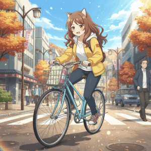 ニートだけど秋田市内チャリで走るんやけど