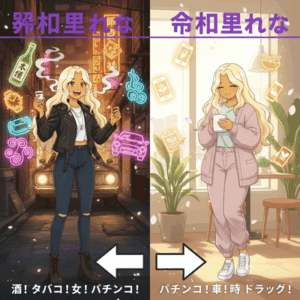 昭和生まれ「酒！タバコ！女！パチンコ！車！時計！ドラッグ！」令和生まれ「」