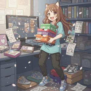 スニーカーの抽選に応募したところ、4足当たる