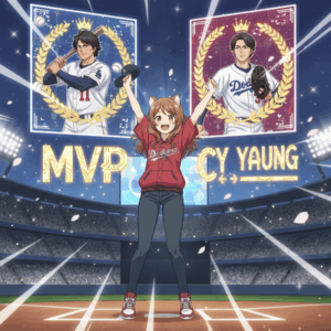 【朗報】大谷翔平&山本由伸さん、順当にシーズンMVPとサイ・ヤング賞の最終候補に選出される！！！