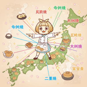 ニチレイ「『今川焼』『回転焼』とかお前らが大喜利してるアレの勢力図をまとめました」