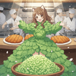 【悲報】橋本環奈（はしかん）さん、豚カツのキャベツみたいなので登場して界隈がざわつく