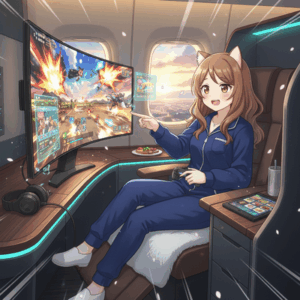 ファーストクラス「飛行機の上でネカフェくらいのサービス受けられますw」←これが100万円