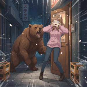 【クマ大不況】スナックで飲んで扉を開けたらクマ！秋田の夜の街で客が激減「常連客がまったく来店しなくなった」「飲みに行ってクマにやられたって言いふらされたくな