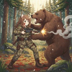 【悲報】猟友会のハンター(80)、クマの急襲に遭い顔面を咬まれるも反撃して射頃