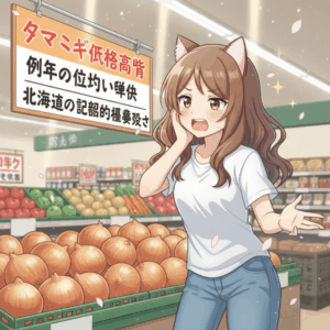 【北海道の記録的猛暑受け…】タマネギ価格高騰「例年の倍近い単価」