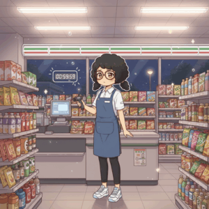 ワイコンビニ夜勤終了まで残り1時間