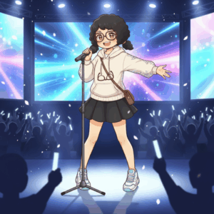 素顔を隠して活動のJK歌手tuki.　ミニスカ美脚披露「本人だよ」に騒然「うおー」「くっそスタイルいいやん」