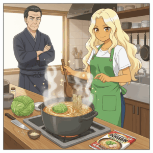 海原雄山「サッポロ一番味噌󠄀に１種類だけ野菜を入れておいしくしろ」