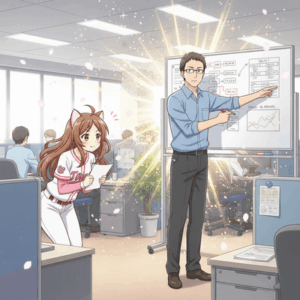 惚れっぽいワイ女、職場の同じチームの男性（イケメンでは無い）がカッコよく見えてしまって辛い