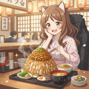 この納豆定食が1万円で生涯食べ放題