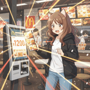 ワイ「マクドナルドでランチするか、物価高つってもマクドやし700円くらいやろ？w」