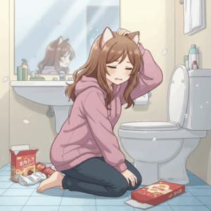 【悲報】体重激増中の過食症ワイ、ついに過食嘔吐への移行を検討し始める…