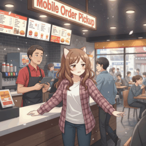 定員「モバイルオーダーでお待ちのお客様ー！」客「はいー」ワイ「あの、僕先に注文してたんですけど」